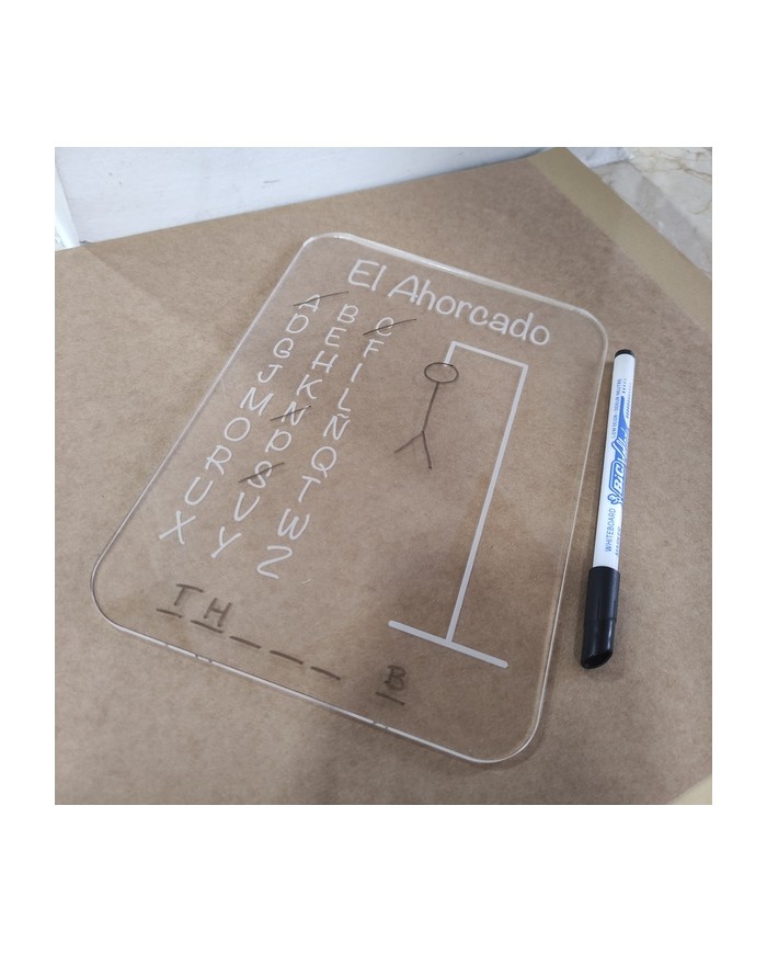 Juego El Ahorcado con Rotulador Bic Velleda Borrable