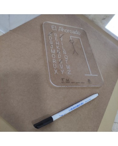 Juego El Ahorcado con Rotulador Bic Velleda Borrable Juego El Ahorcado con Rotulador Bic Velleda Borrable