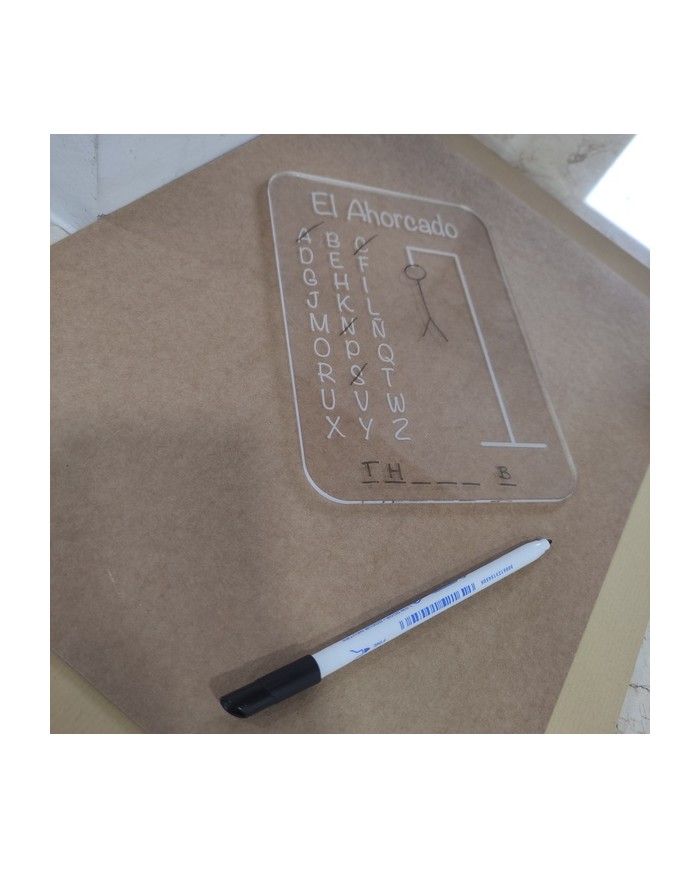 Juego El Ahorcado con Rotulador Bic Velleda Borrable