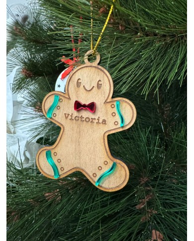 BOLA NAVIDAD MUÑECO JENGIBRE