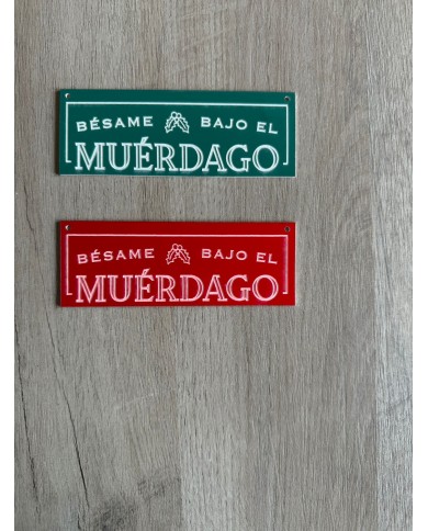 PLACA MUERDAGO