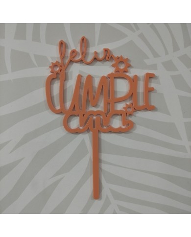 Topper Feliz Cumple Nombre con Soles Topper Feliz Cumple Nombre con Soles