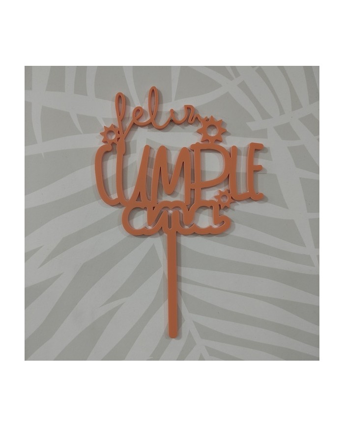 Topper Feliz Cumple Nombre con Soles Topper Feliz Cumple Nombre con Soles