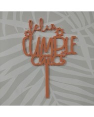 Topper Feliz Cumple Nombre con Soles Topper Feliz Cumple Nombre con Soles