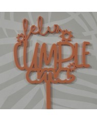 Topper Feliz Cumple Nombre con Soles Topper Feliz Cumple Nombre con Soles