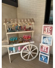 MINI TOPPER CUPCAKES CON NOMBRE Y LUNA