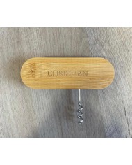 SACACORCHOS Y ABRIDOR BOTELLÍN CON NOMBRE