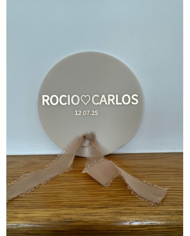 PORTA ALIANZA CON CINTA DE GASA