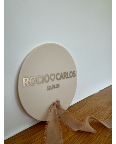 PORTA ALIANZA CON CINTA DE GASA