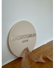 PORTA ALIANZA CON CINTA DE GASA