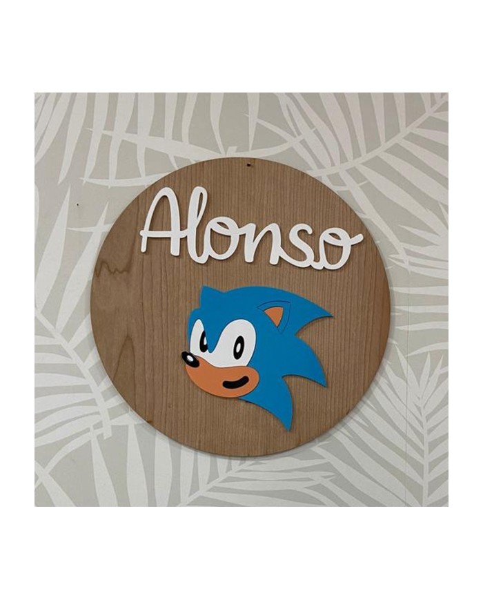 Cartel Sonic con Nombre