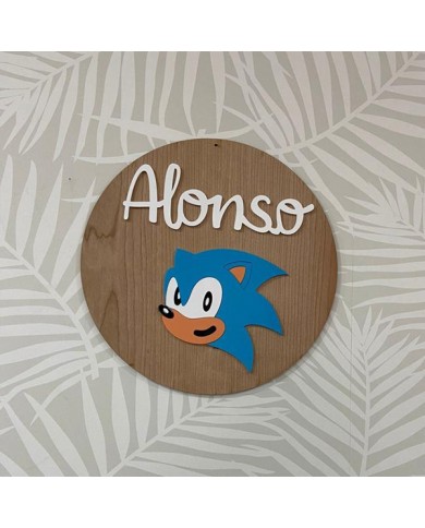 Cartel Sonic con Nombre Cartel Sonic con Nombre