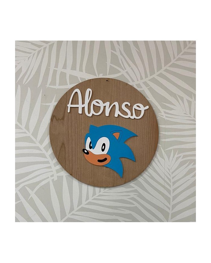 Cartel Sonic con Nombre