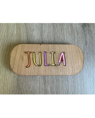 PLACA PUZZLE LETRAS DE COLORES