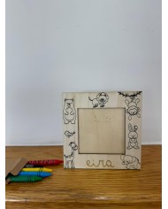 Caja madera pequeña con nombre en metacrilato