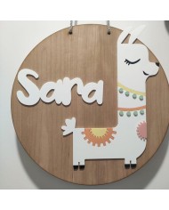 Cartel Llama con Nombre