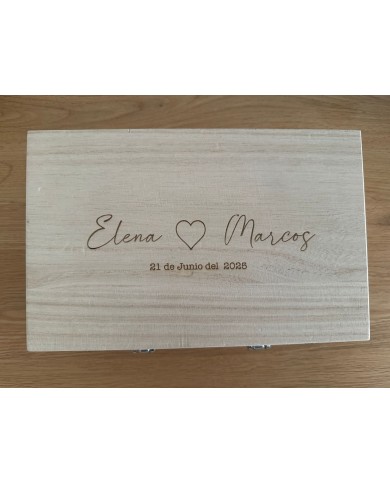 CAJA MALETIN BODA JUST MARRIED CON 2 NOMBRES Y FECHA CAJA MALETIN BODA JUST MARRIED CON 2 NOMBRES Y FECHA