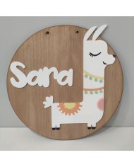 Cartel Llama con Nombre