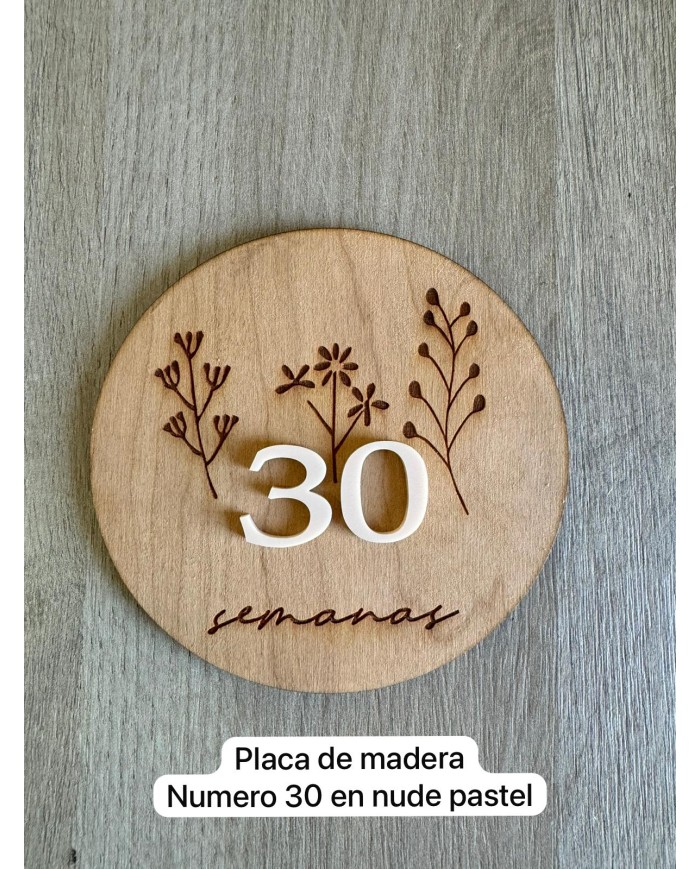Placa embarazo semana 30