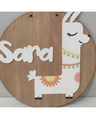 Cartel Llama con Nombre