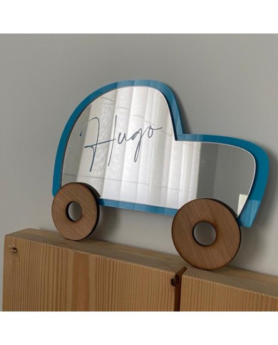 Espejo Coche con Nombre Grabado