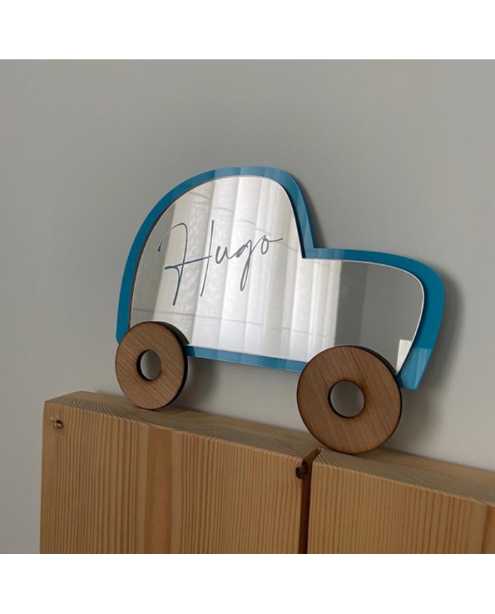 Espejo Coche con Nombre Grabado