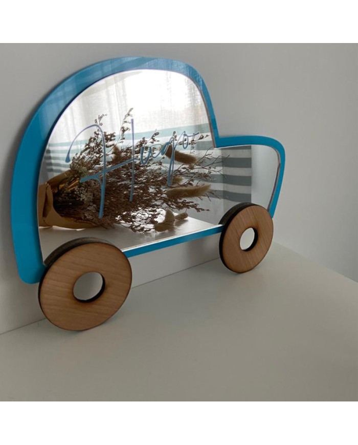 Espejo Coche con Nombre Grabado