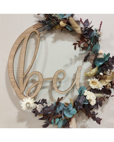 Corona con Nombre en Medio sin Flores