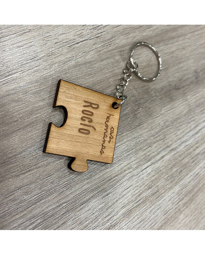 Llavero grupal Puzzle con 4 piezas