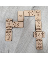 Cartel Cuelga Llaves en Madera con Palabra en Metacrilato