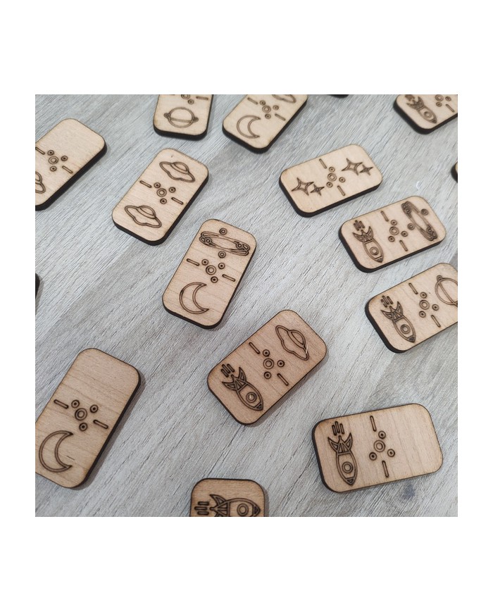 Dominó "Space" con Formas del Espacio