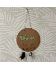 Cartel Cuelga Llaves en Madera con Palabra en Metacrilato