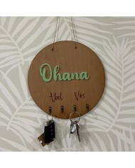 Cartel Cuelga Llaves en Madera con Palabra en Metacrilato