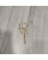 Mini Topper Te Amo con Nombre