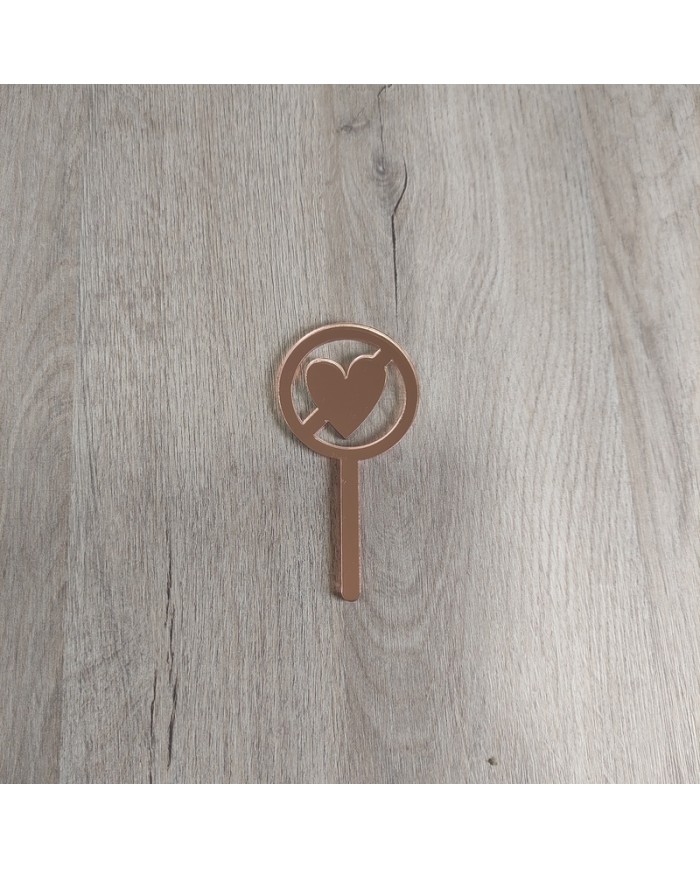 Mini Topper Prohibido el amor