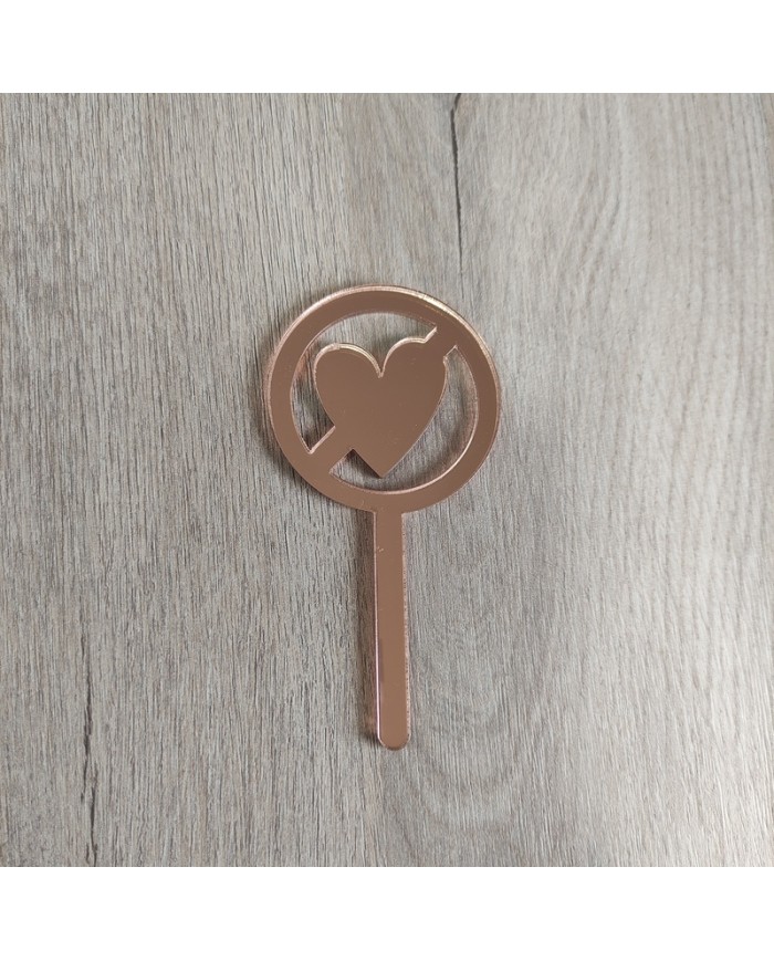 Mini Topper Prohibido el amor