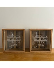 Pack Hucha de Corchos + 2 Copas + 2 Identificadores de Copa