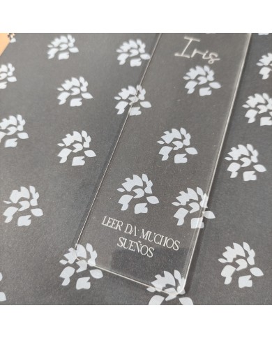 Marcapáginas Cohete con Nombre y Frase