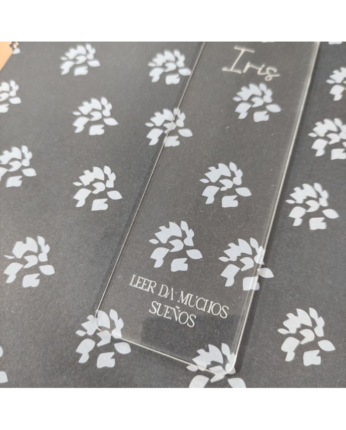 Marcapáginas Cohete con Nombre y Frase