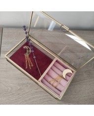 Pendientes Luna con cadenas