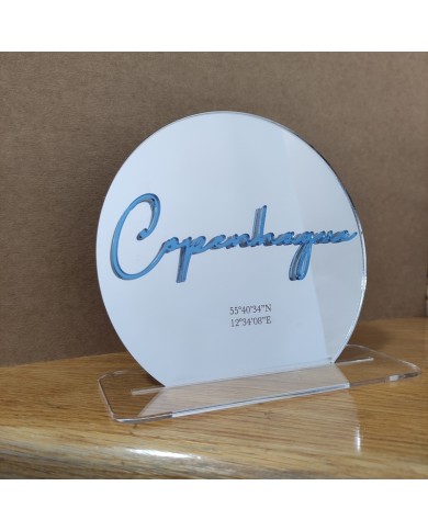 Mesero Ciudad con Coordenadas