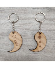 Llavero Yin Yang dos Piezas