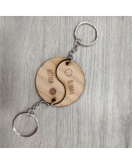 Llavero Yin Yang dos Piezas