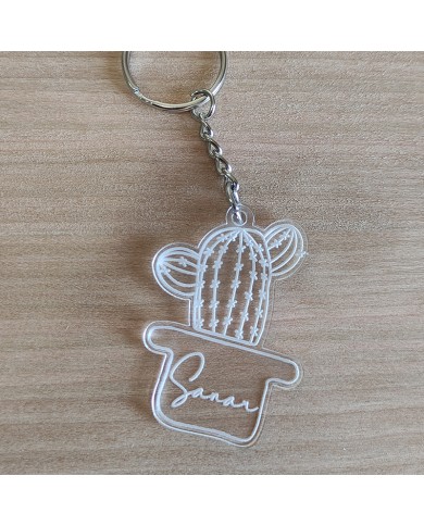 Llavero Cactus con Nombre o Palabra Llavero Cactus con Nombre o Palabra