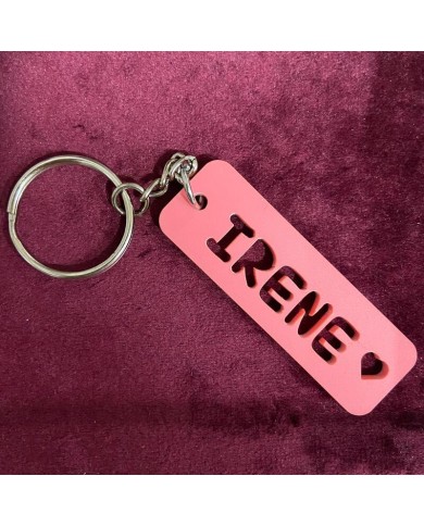 Llavero de Metacrilato con Nombre Calado