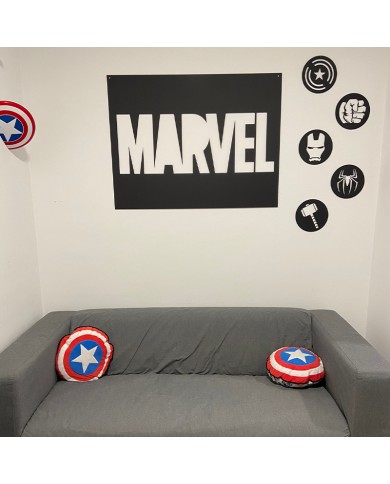 Cuadro Letrero Marvel - Varios Tamaños Cuadro Letrero Marvel - Varios Tamaños