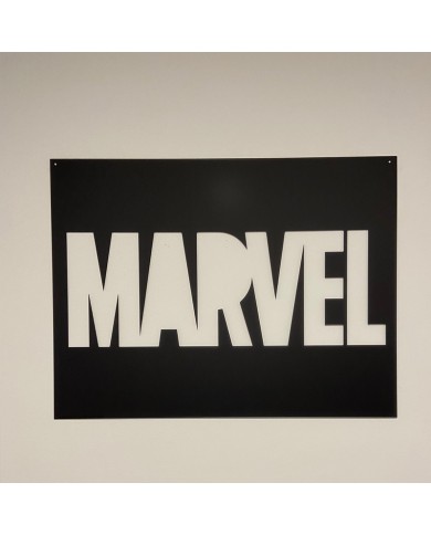Cuadro Letrero Marvel - Varios Tamaños Cuadro Letrero Marvel - Varios Tamaños
