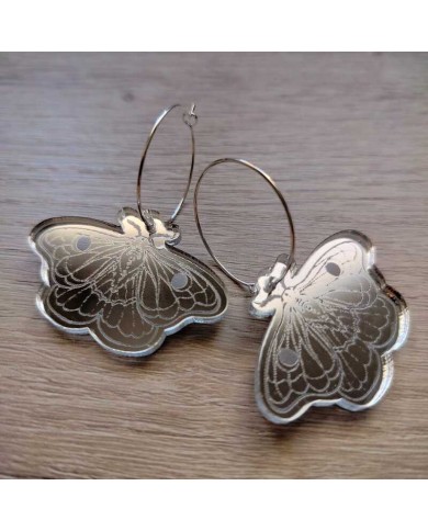 Pendientes Polilla con Aro
