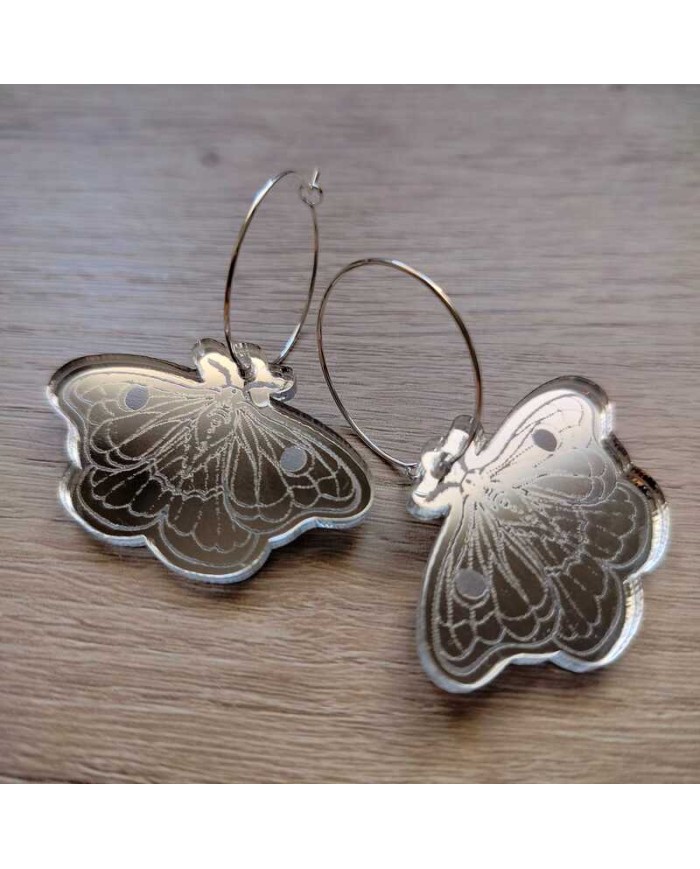 Pendientes Polilla con Aro