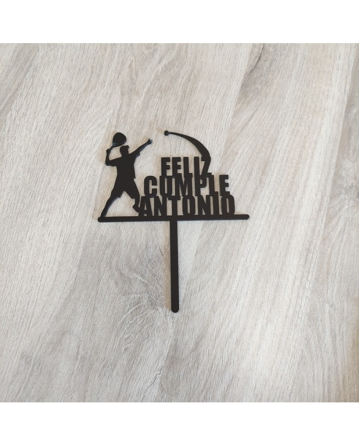 Topper Pádel con Nombre